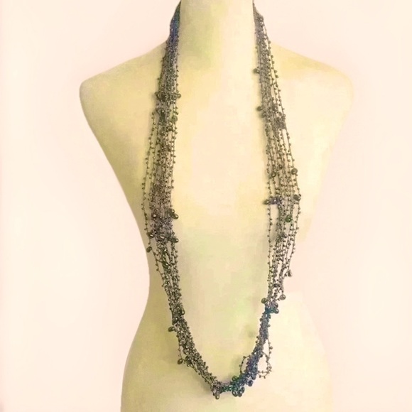 Vintage Jewelry - Vintage Handcrafted Crosia Work necklace